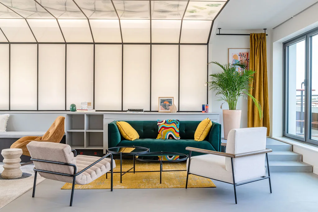 Détail d'aménagement des bureaux de Newen à Paris, design d'intérieur Yemanja